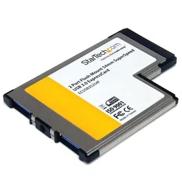 Startechcom Tarjeta Adaptador Expresscard 54 2X USB 3.0 SuperSpeed 5 Gbps UASP