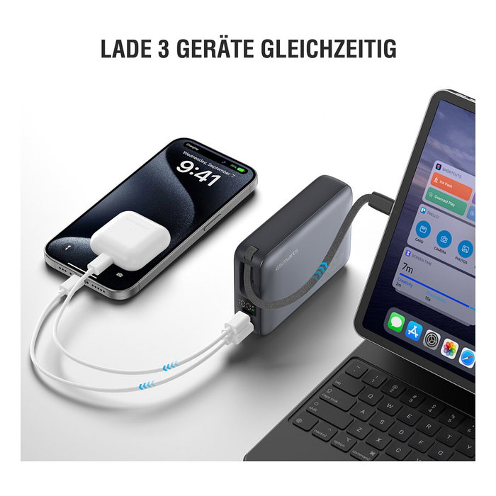 4smarts Powerbank Enterprise Compact 20000mAh 45W Gris Carga Rápida 4smarts Powerbank Enterprise Compact 20000mAh 45W Gris Carga Rápida