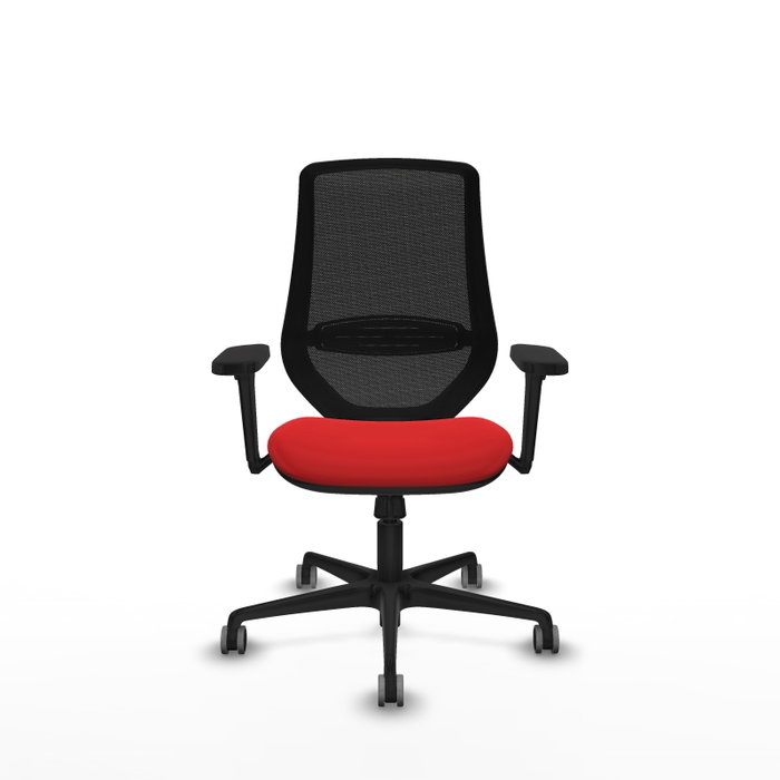 PIQUERAS Y CRESPO Silla de oficina Mardos con mecanismo Sincro, Rojo y Negro PIQUERAS Y CRESPO Silla de oficina Mardos con mecanismo Sincro, Rojo y Negro
