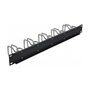 DeLOCK Panel de Gestión de Cables 19 pulg Negro