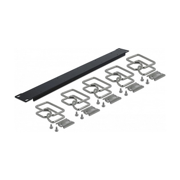 DeLOCK Panel de Gestión de Cables 19 pulg Negro DeLOCK Panel de Gestión de Cables 19 pulg Negro