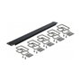 DeLOCK Panel de Gestión de Cables 19 pulg Negro