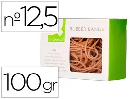 Q-connect Bandas elásticas 125 x 9 mm 100 gr número 12,5
