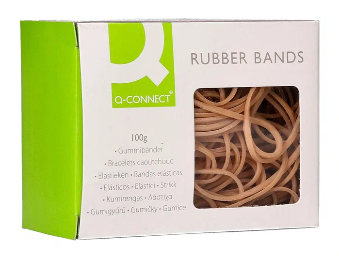 Q-connect Bandas elásticas 125 x 9 mm 100 gr número 12,5