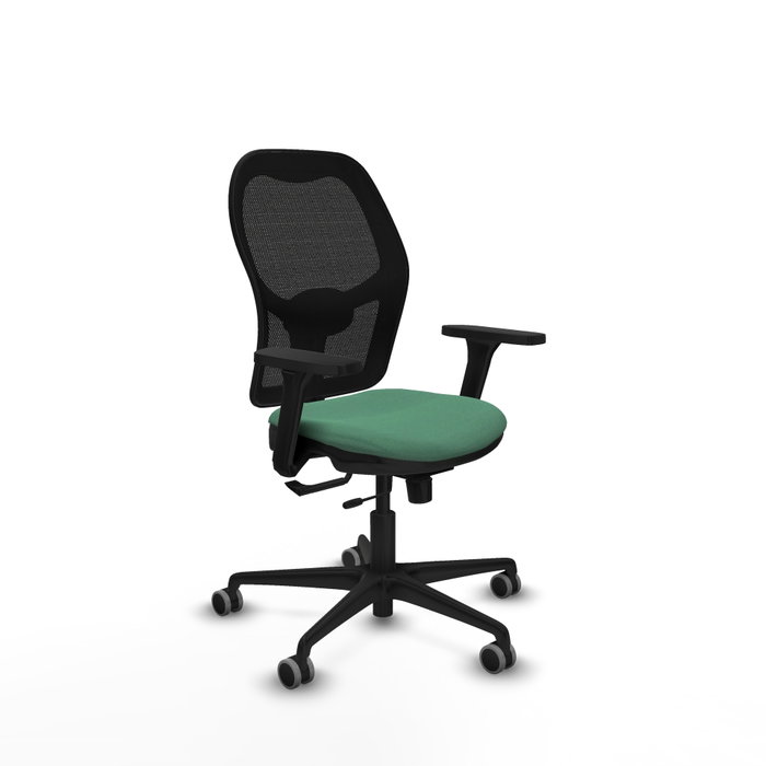 PIQUERAS Y CRESPO Silla de oficina Jorquera con mecanismo Sincro/Traslack, Verde esmeralda y Negro PIQUERAS Y CRESPO Silla de oficina Jorquera con mecanismo Sincro/Traslack, Verde esmeralda y Negro