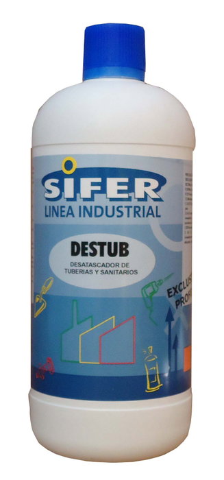 SIFER Desatascador-C para tuberías y sanitarios 1L SI1028 Profesional SIFER Desatascador-C para tuberías y sanitarios 1L SI1028 Profesional