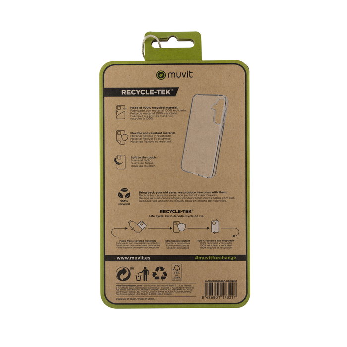 Muvit Funda Recycletek para Samsung Galaxy A35 5G Protección Movil