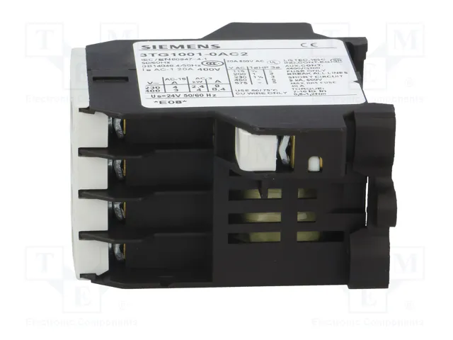 SIEMENS 3TG1001-0AC2 Contactor 4-polar 24VAC 8,4A SIEMENS 3TG1001-0AC2 Contactor 4-polar 24VAC 8,4A