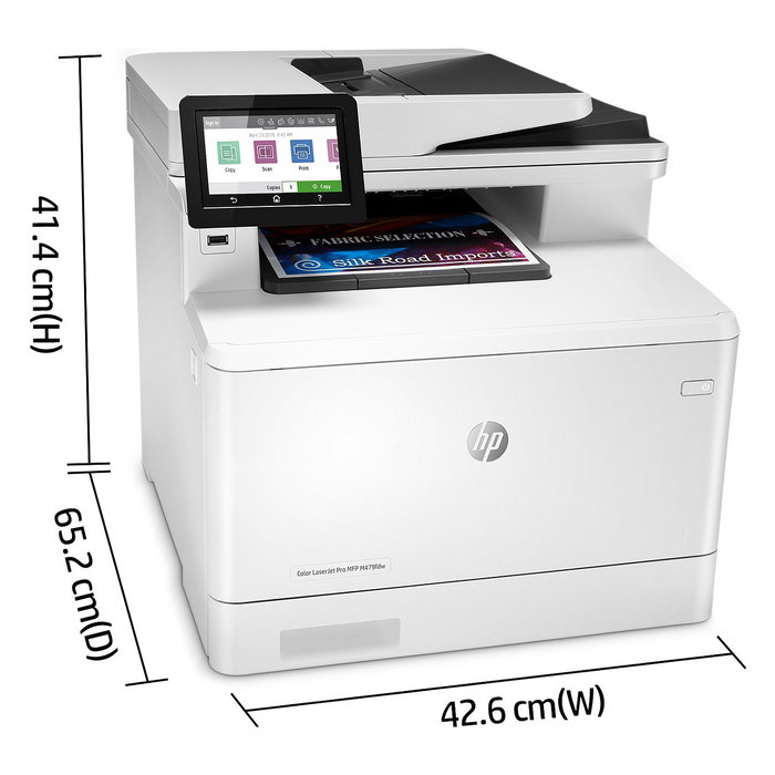 HP Color LaserJet Pro MFP M479fdw - Impresora Láser Color Multifunción 4 en 1 con WiFi, Duplex, ADF y LAN para Formato A4