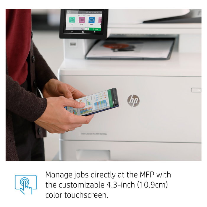 HP Color LaserJet Pro MFP M479fdw - Impresora Láser Color Multifunción 4 en 1 con WiFi, Duplex, ADF y LAN para Formato A4