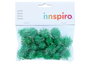 Innspiro Pompones Brillantes Verde 25mm 20u.
