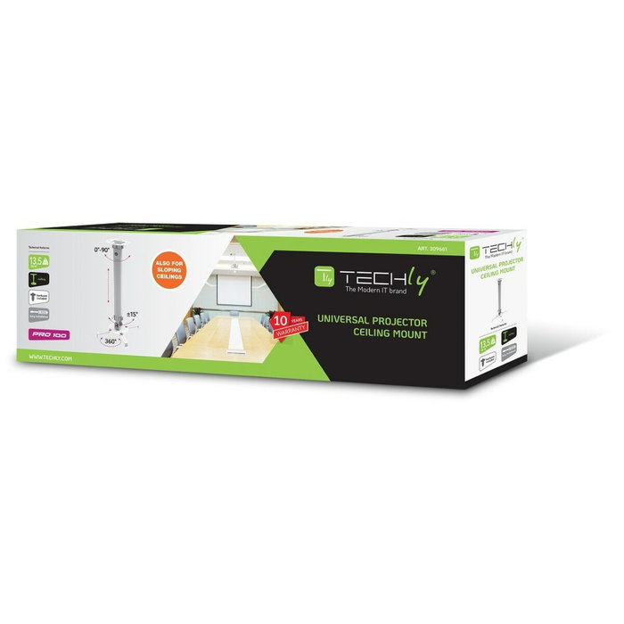 Techly 309661 Soporte de techo para proyectores ajustable de 54-90cm