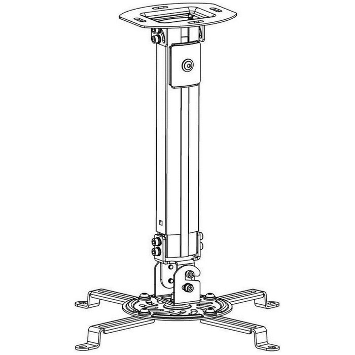 Techly 309661 Soporte de techo para proyectores ajustable de 54-90cm
