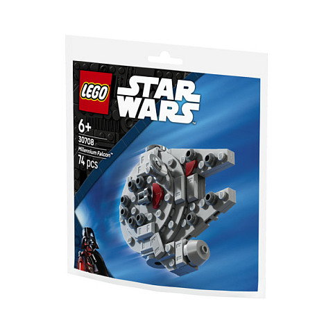 LEGO 30708 Star Wars - Mini Modelo Construcción Halcón Milenario de Star Wars, Juego de Construcción 74 Piezas, para Niños y Niñas 6 Años