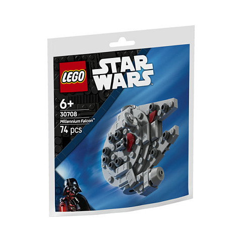 LEGO 30708 Star Wars - Mini Modelo Construcción Halcón Milenario de Star Wars, Juego de Construcción 74 Piezas, para Niños y Niñas 6 Años