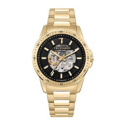 Trussardi R2423153001 Reloj Automático Dorado con Esfera Negra