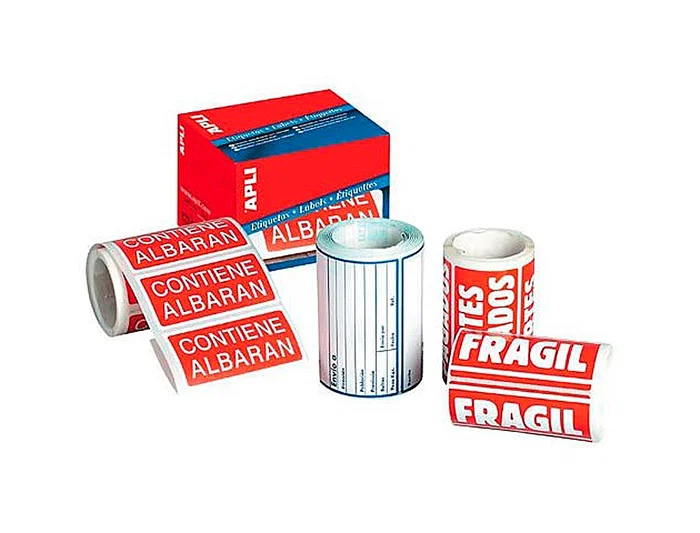 Apli Etiquetas Adhesivas Frágil 50x100 mm Rollo 200 Unidades