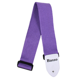 Correa Basso para Guitarra y Bajo Lila 5 cm