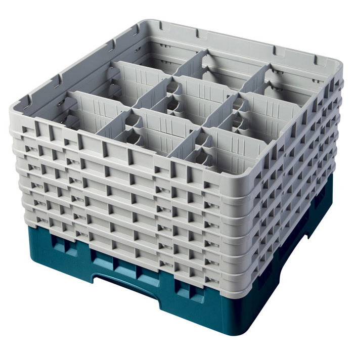 CAMBRO Cesta de lavado 9 comp. 6 alturas Arándano CAMBRO Cesta de lavado 9 comp. 6 alturas Arándano