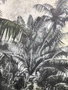 DKD Home Decor Cuadro Lienzo Lago Palmeras 140x4x100