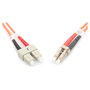 Digitus DK-2532-01 Cable de conexión de fibra óptica LC/SC OM2 Dúplex 1 m