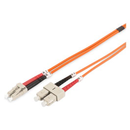 Digitus DK-2532-01 Cable de conexión de fibra óptica LC/SC OM2 Dúplex 1 m