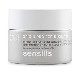 Sensilis ORIGIN PRO EGF-5 Crema Antiarrugas y Antiedad de Textura Rica 50 ml - Tratamiento Facial Reafirmante con Factores de Crecimiento