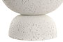 DKD Home Decor Macetero de Fibra de Vidrio Rugoso Blanco 35x35x60 cm