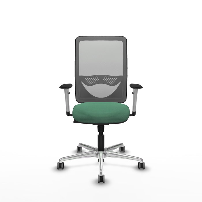 PIQUERAS Y CRESPO Silla de oficina Zulema con mecanismo Sincro, Verde esmeralda y Gris PIQUERAS Y CRESPO Silla de oficina Zulema con mecanismo Sincro, Verde esmeralda y Gris