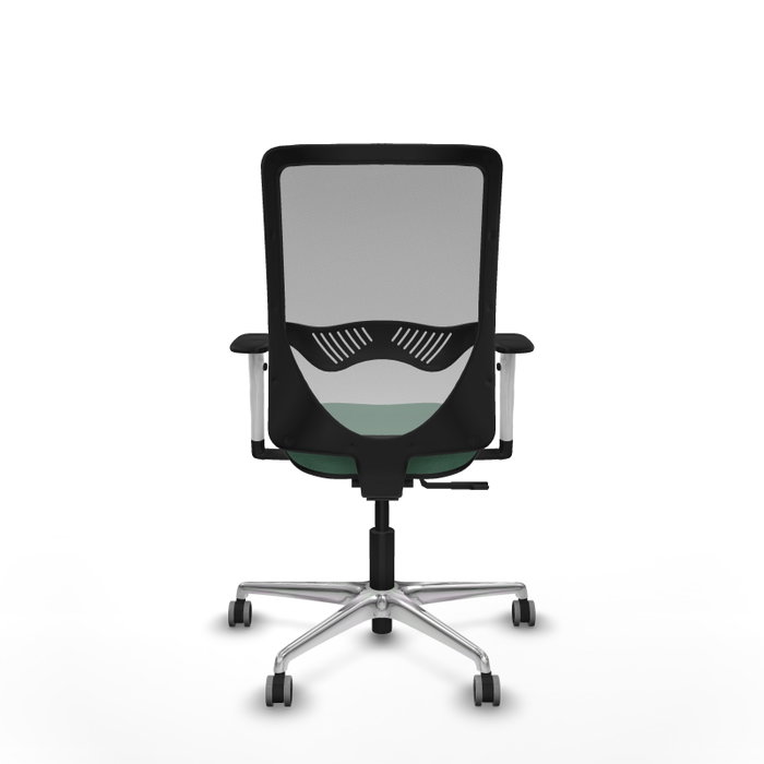 PIQUERAS Y CRESPO Silla de oficina Zulema con mecanismo Sincro, Verde esmeralda y Gris PIQUERAS Y CRESPO Silla de oficina Zulema con mecanismo Sincro, Verde esmeralda y Gris