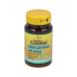Nature Essential Isoflavonas de Soja 620 mg - Suplemento de 50 perlas con vitamina E y aceite de onagra