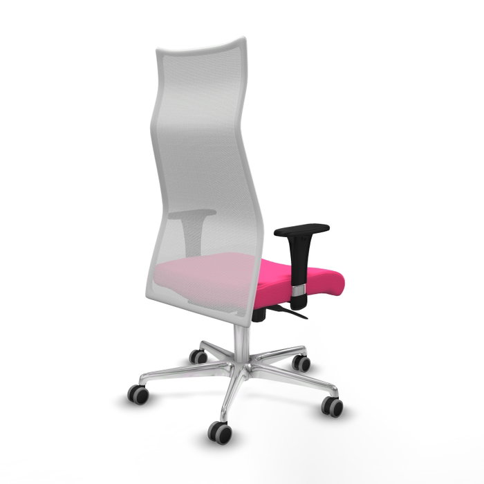 PIQUERAS Y CRESPO Sillón Albacete Rosa y Blanco con Mecanismo Sincro PIQUERAS Y CRESPO Sillón Albacete Rosa y Blanco con Mecanismo Sincro