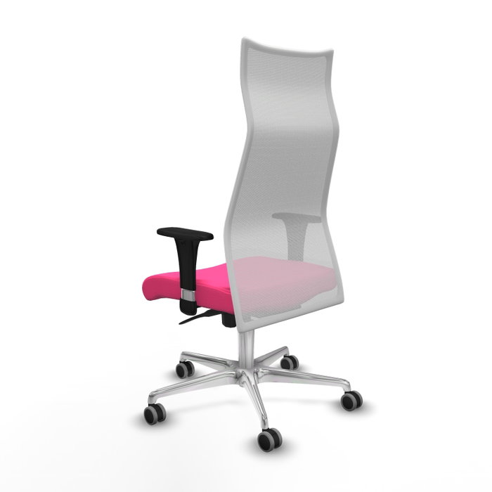 PIQUERAS Y CRESPO Sillón Albacete Rosa y Blanco con Mecanismo Sincro PIQUERAS Y CRESPO Sillón Albacete Rosa y Blanco con Mecanismo Sincro