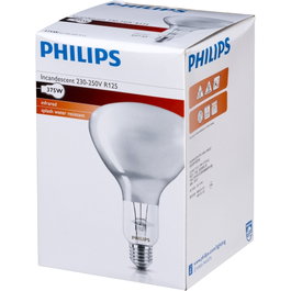 Philips Lámpara de infrarrojos BR125 IR 375W E27 230-250V CL