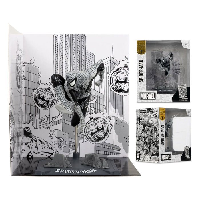 Marvel Collection Estatua PVC 1/10 Spider-Man (Spider-Man #6)(Line Art)(Gold Label) 10 cm Marvel Collection Estatua PVC 1/10 Spider-Man (Spider-Man #6)(Line Art)(Gold Label) 10 cm