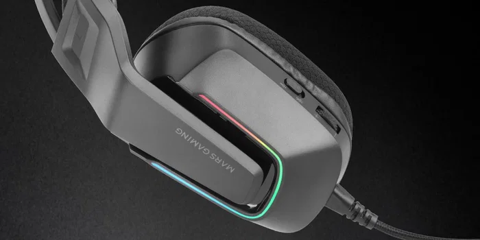 Mars Gaming MH-STRIKE Auriculares Gaming Alámbricos, Diadema, Drivers 50mm, Micrófono Plegable, Iluminación FRGB Rainbow, Negro, Compatibles con PC, PS5, Xbox, Switch, Smartphone