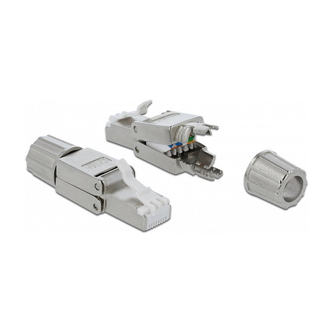 DeLOCK 86477 Conector RJ45 Cat.6A STP Gris DeLOCK 86477 Conector RJ45 Cat.6A STP Gris