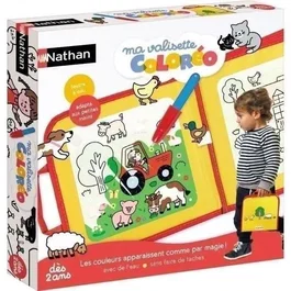 Nathan NAT3262190003149 Juego Creativo My Coloreo Maleta Coloración Mágica al Agua Portátil Sin Manchas Rotulador de Agua