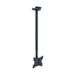 VALUE Sostén de Techo para LCD y TV de hasta 50 kg, Máx 42", Ajuste de Altura 105-156 mm, Inclinación 0-15°, Rotación 360°, Negro