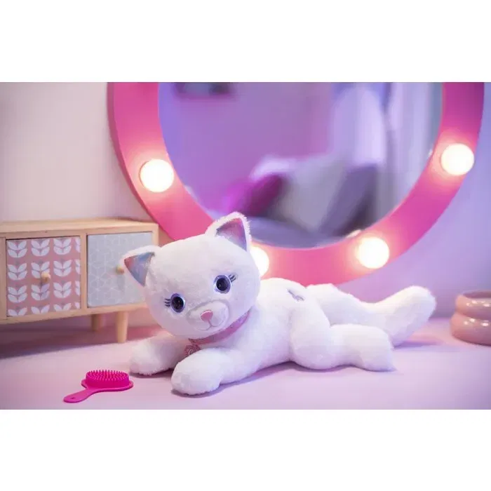 Gipsy Toys GIP3268060563034 Peluche Gato Cuty Bella Fashionista 30cm Blanco Rosa