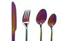 DKD Home Decor Juego de Cubertería Modern Mision 24 Piezas Inox Multicolor