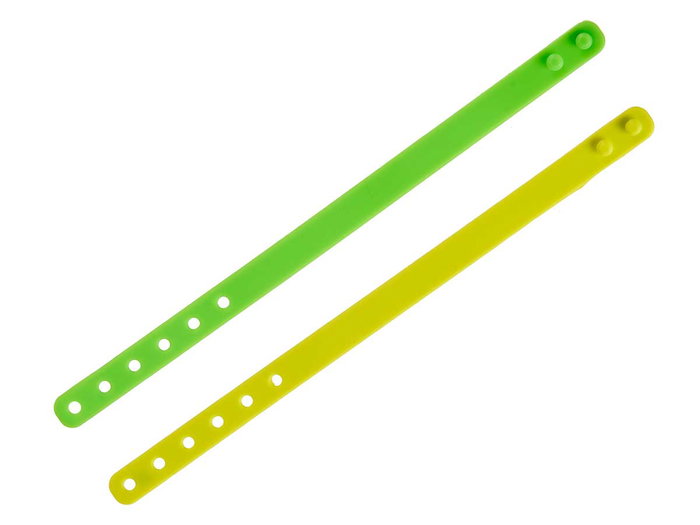 Ibergarden Pulsera Anti Mosquito con Citronella, Plástico (EVA), Surtido de Colores, 5x1x5 cm (Set de 48)