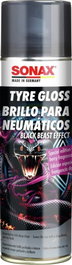 Sonax Gel Brillo Neumáticos SX04344000, Acabado Negro Brillante Duradero, Protección Caucho, Fácil Aplicación, Todo Tipo de Neumáticos, 500ml