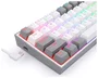Redragon K617 Fizz Teclado Mecánico Gaming RGB White/Grey Layout Polaco USB-C