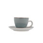 Set de 6 Tazas con Platillo Cerámica Vita Morning Quid 9 cL