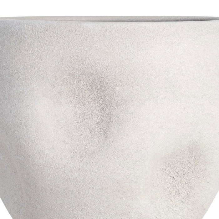 Macetero Blanco Cerámica Decoración 35 X 35 X 34 cm