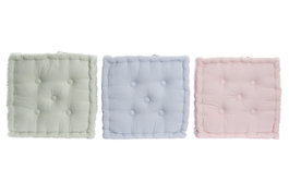 DKD Home Decor Cojin Basicos Beige 40 x 40 x 7 cm (12 Unidades) Textil Hogar