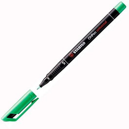 Stabilo Ohpen Universal Marcador Permanente Punta M 1.0 mm Verde - Paquete de 10 unidades (Set de 10)