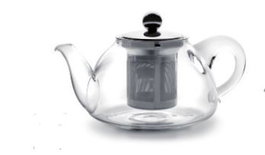 Tetera de Cristal con Filtro para Estufa 0,45 L