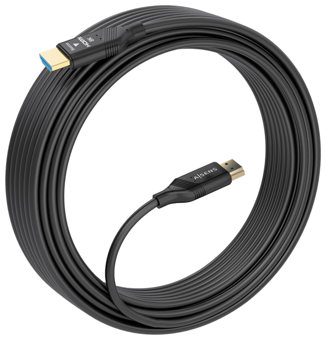 Aisens Cable HDMI 2.1 AOC 8K@60Hz 4K@120Hz 20m Negro Aisens Cable HDMI 2.1 AOC 8K@60Hz 4K@120Hz 20m Negro